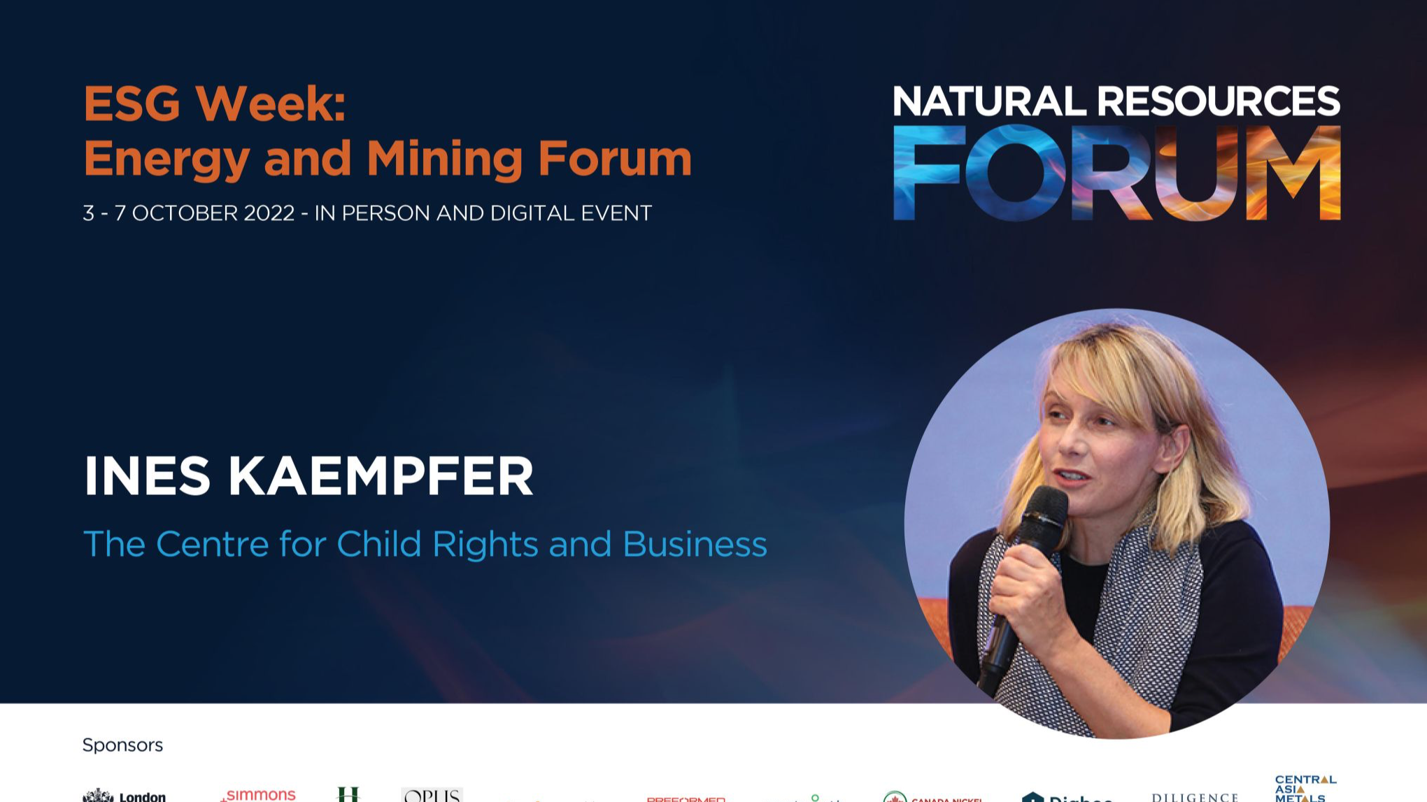 Oct 6 | Social Impact, Modern Slavery & Supply Chain Panel for The Natural Resources Forum: ESG Week 2022 - Energy & Mining Forum 